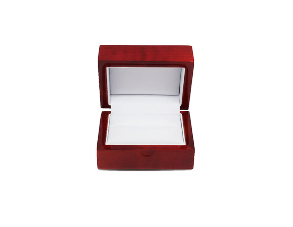 Rosewood Double Ring Box - Atlanta Jewelers Supply