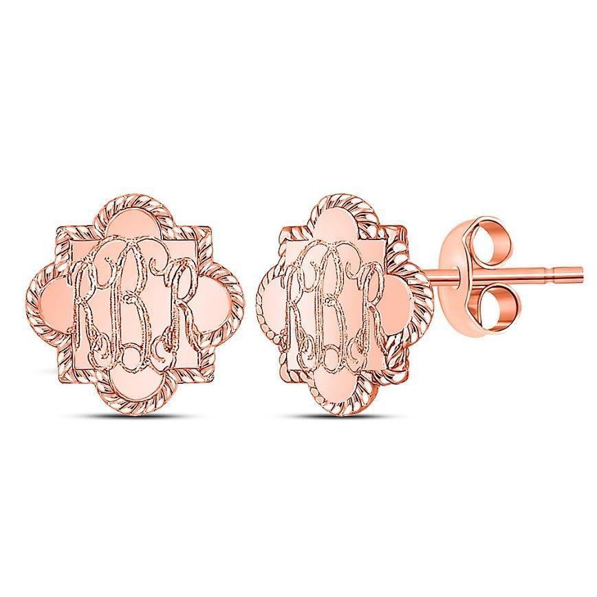 Sterling Silver Quarterfoil Stud Earring - Atlanta Jewelers Supply