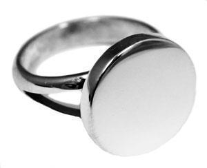 Sterling Silver Plain Round Engravable Ring with Split Band - Atlanta Jewelers Supply