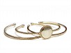 Engraved Nonsilver Circle Disc & Triple Rope Bangle Bracelets - Atlanta Jewelers Supply