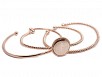 Engraved Nonsilver Circle Disc & Triple Rope Bangle Bracelets - Atlanta Jewelers Supply