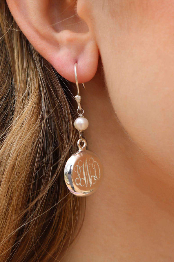 Dangly Pearl German Silver Earrings - Atlanta Jewelers Supply