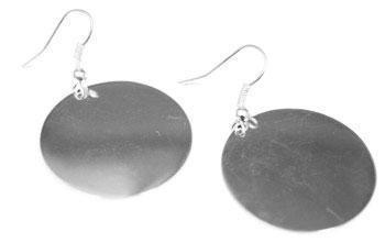 Engravable German Silver Circle Earrings - Atlanta Jewelers Supply