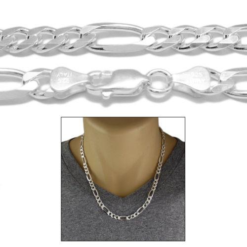 STERLING SILVER FIGARO CHAIN NECKLACE 7MM (GAUGE 180) - Atlanta Jewelers Supply