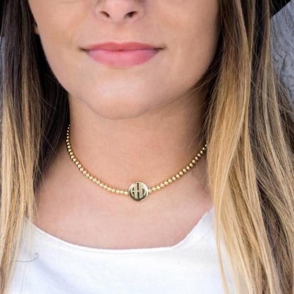 Stainless Steel Engraved Beaded Chokers - Atlanta Jewelers Supply