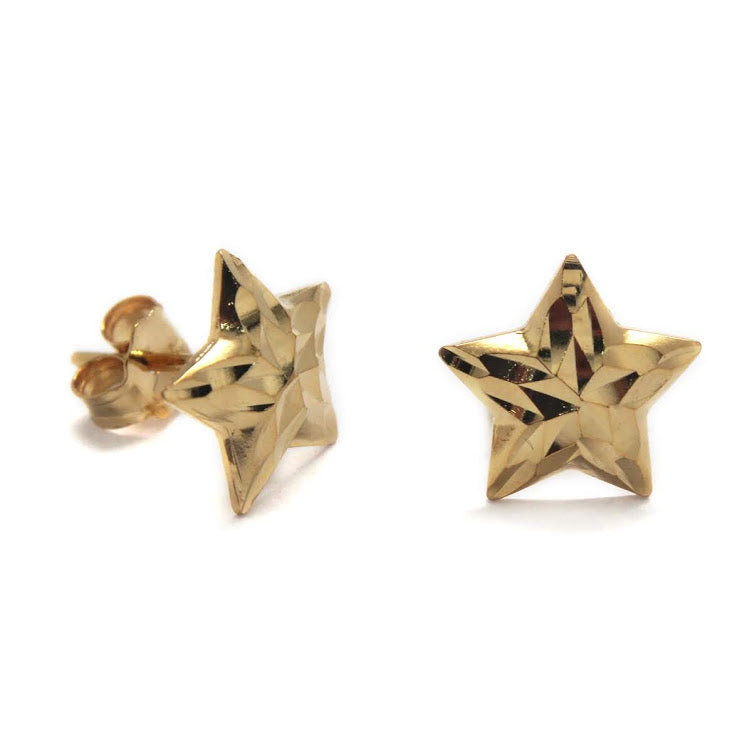 Diamond Cut Star stud Earrings - Atlanta Jewelers Supply