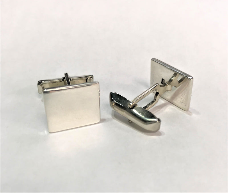 Sterling Silver Engravable Square Cuff Links - Atlanta Jewelers Supply