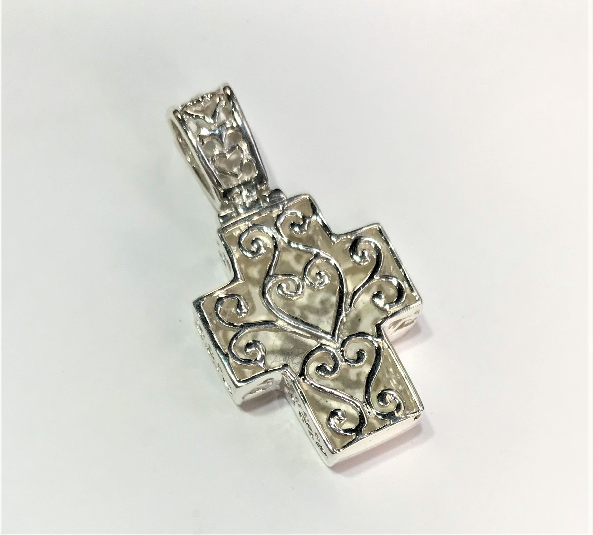 Sterling Silver Pendant With Filigree Designe Bail - Atlanta Jewelers Supply