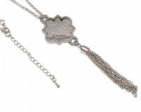 Fashion Engravable Quatrefoil Tassel Necklaces - Atlanta Jewelers Supply