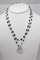 Engravable Layered Crystal Beaded Necklace Available in 4 Colors - Atlanta Jewelers Supply