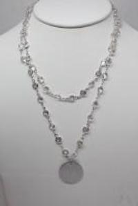 Engravable Layered Crystal Beaded Necklace Available in 4 Colors - Atlanta Jewelers Supply