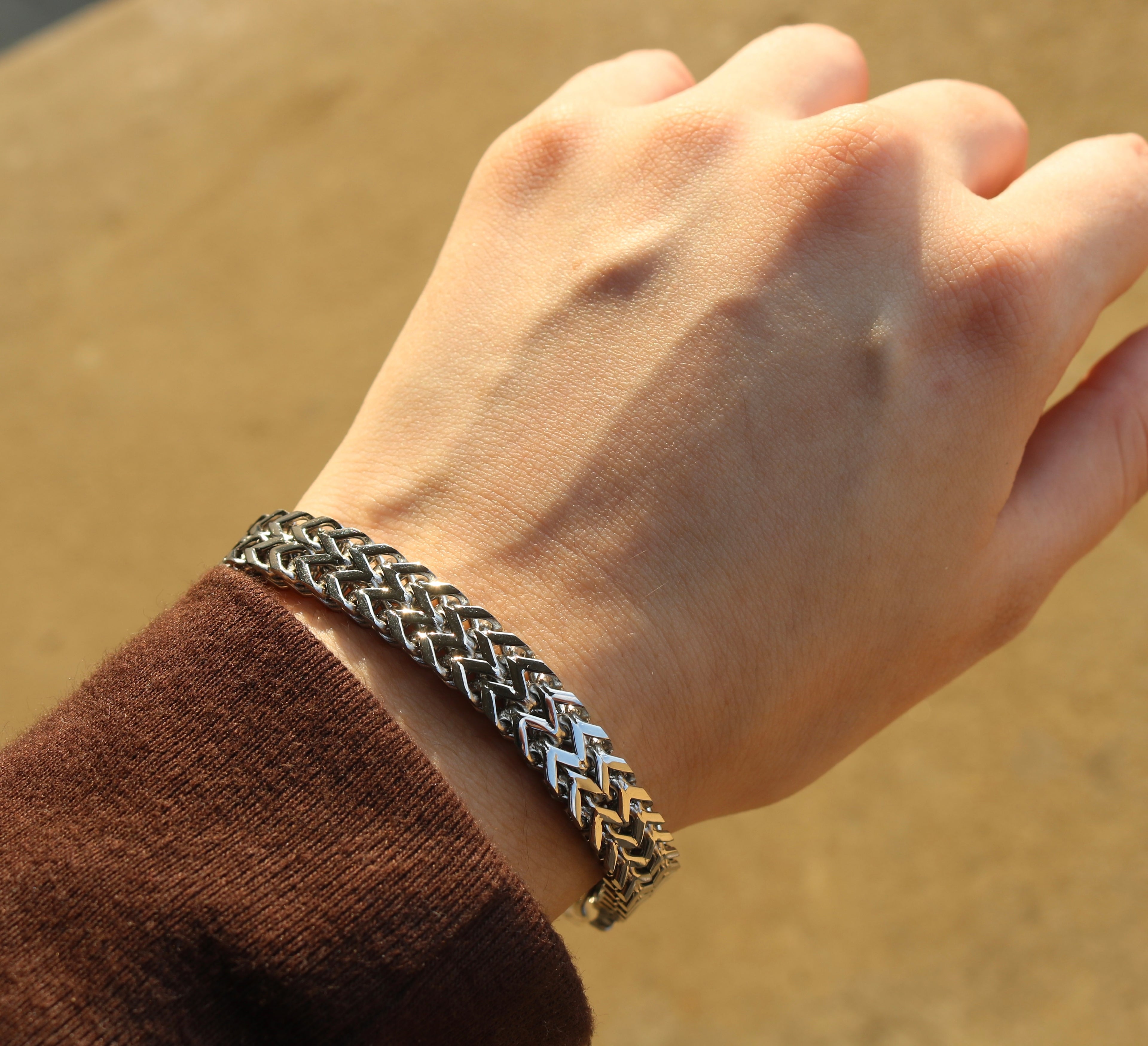 Stainless Braided Link Magnetic Bracelet