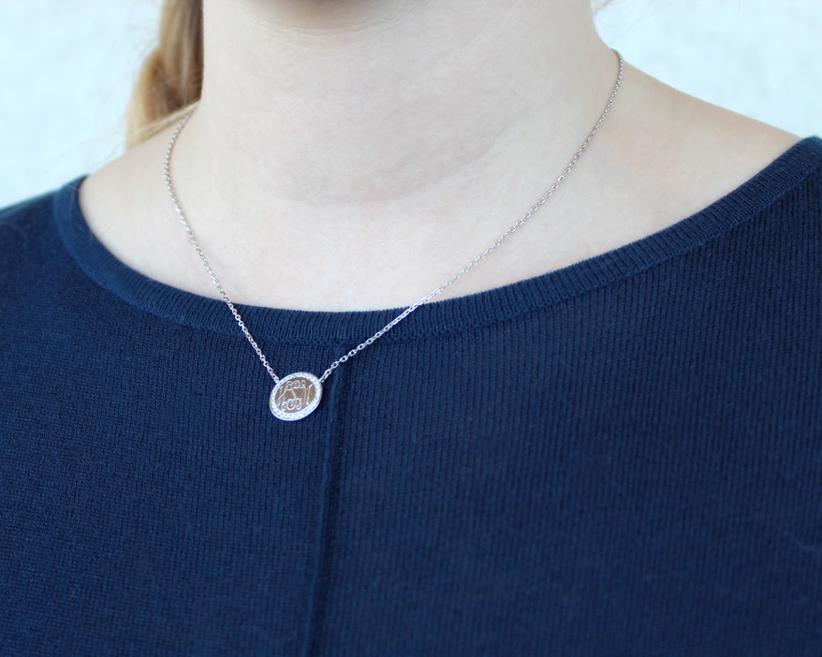 Sterling Silver Engravable Round Cz Pendant Necklaces - Atlanta Jewelers Supply