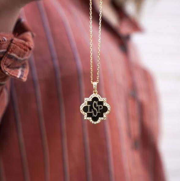 Sterling Silver Engravable Quatrefoil Necklace - Atlanta Jewelers Supply