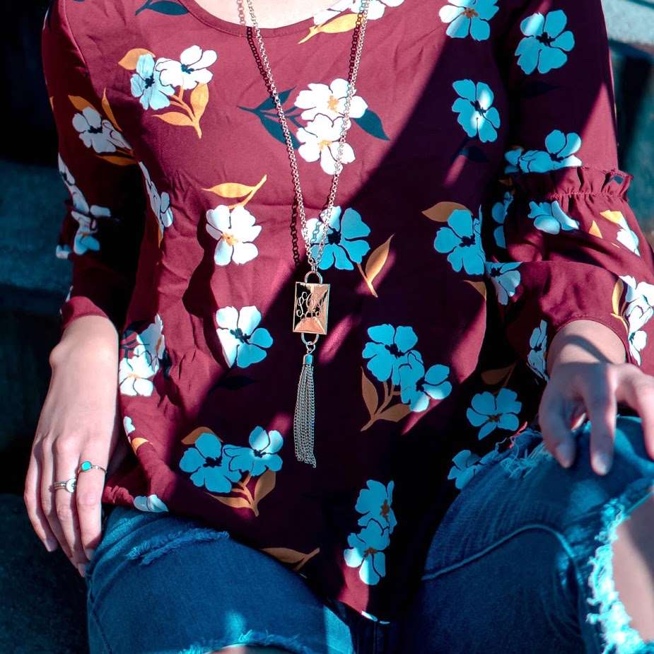 Engravable Fashion Rectangle Tassel Necklace In Gold And Silver - Atlanta Jewelers Supply