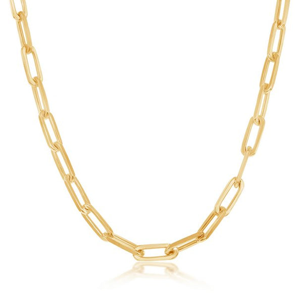 14KT Gold Paper Clip Chains 100 Gauge