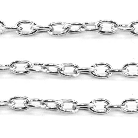 Non Silver Ovalrolochain In Silver Finish - Atlanta Jewelers Supply