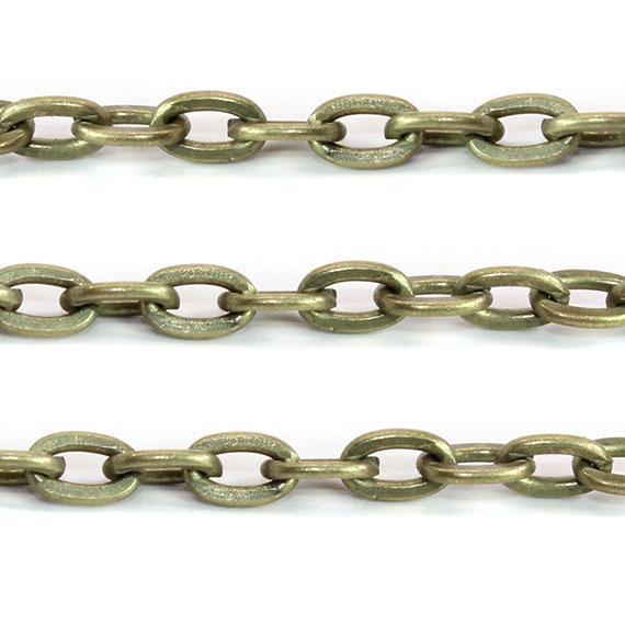 Non Silver Ovalrolochain In A Brass Color - Atlanta Jewelers Supply