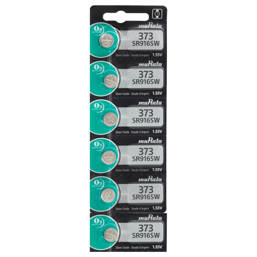 Murata 373 SR916SW Siver Oxide 0% MERCURY Batteries