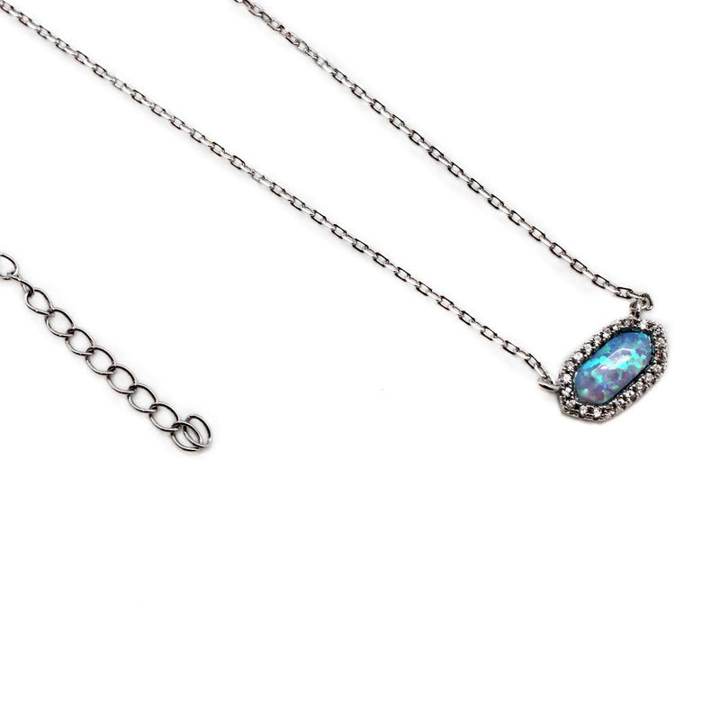 Sterling Silver Opal Necklace - Atlanta Jewelers Supply