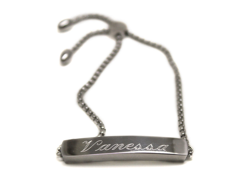 Silver Stainless Steel Engravable Bracelet - Atlanta Jewelers Supply