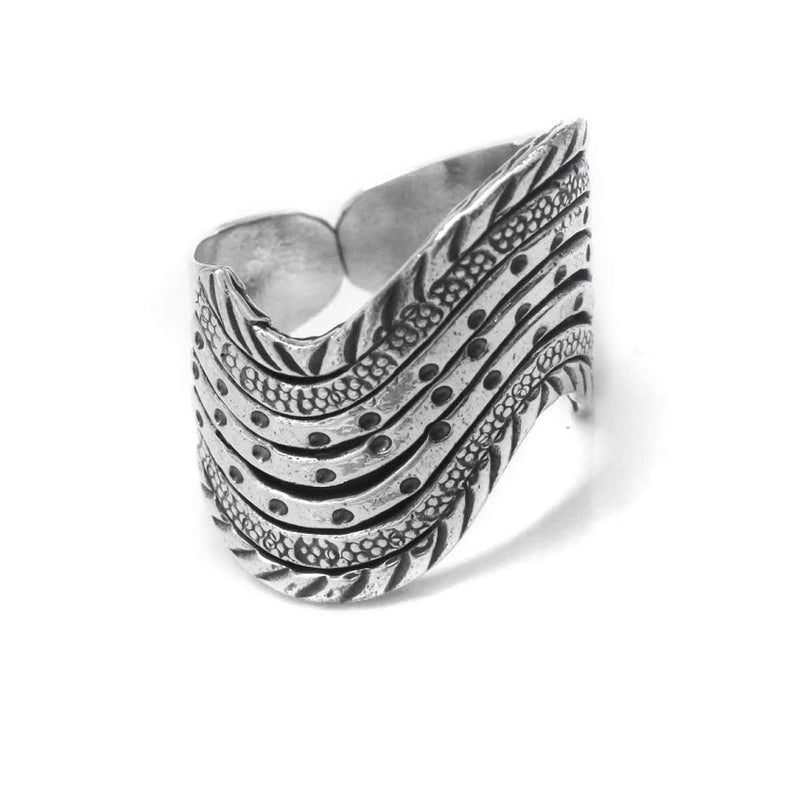 Sterling Silver Stack Wave Ring - Atlanta Jewelers Supply