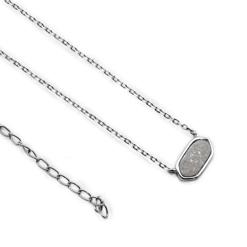 Sterling Silver Druzy Necklace - Atlanta Jewelers Supply
