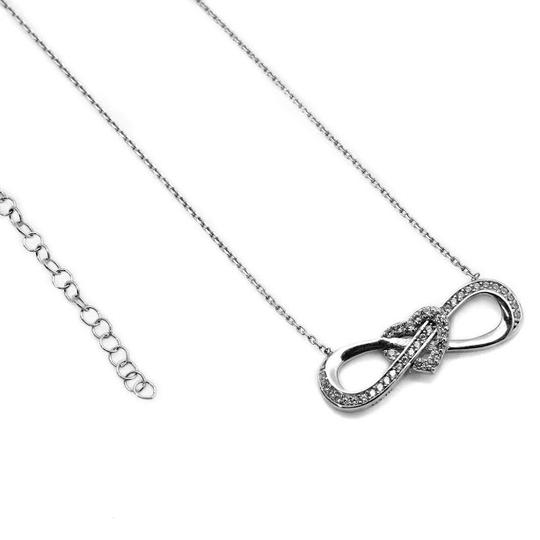 Sparkling Infinity Necklace with Heart Detail - Atlanta Jewelers Supply