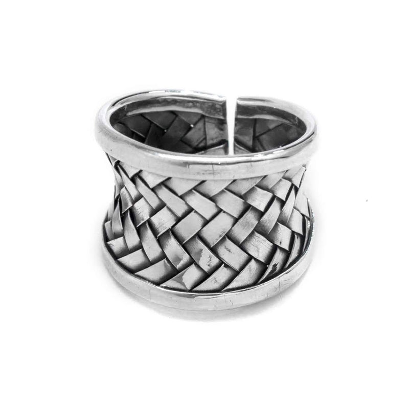 Sterling Silver Basket Weave Ring - Atlanta Jewelers Supply