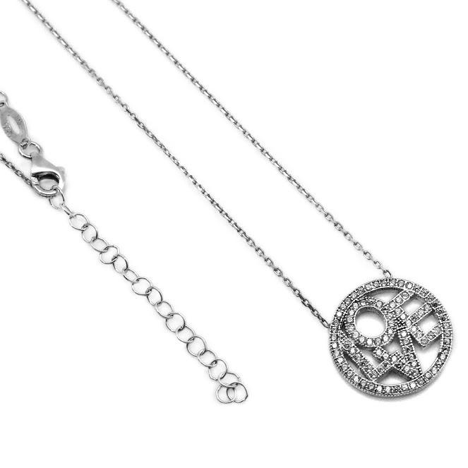 LOVE Circle CZ Necklace - Atlanta Jewelers Supply