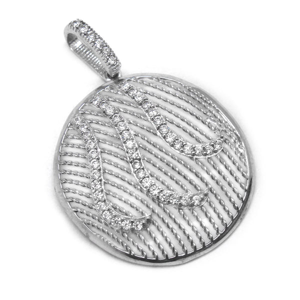 Sterling Silver Circle Wire Pendant