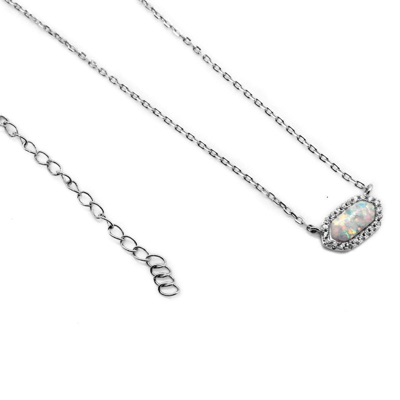 Sterling Silver Opal Necklace - Atlanta Jewelers Supply