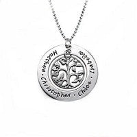 Sterling Silver Circle Monogram Necklace - Atlanta Jewelers Supply