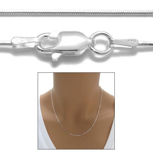 STERLING SILVER SNAKE CHAIN NECKLACE 1.0MM (GAUGE 025) - Atlanta Jewelers Supply