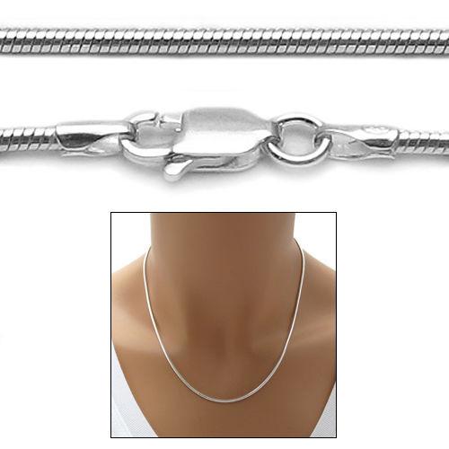 STERLING SILVER SNAKE CHAIN NECKLACE 1.5MM (GAUGE 040) - Atlanta Jewelers Supply