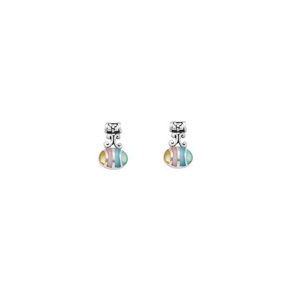 Multi Color Oval Dangle Earrings - Atlanta Jewelers Supply