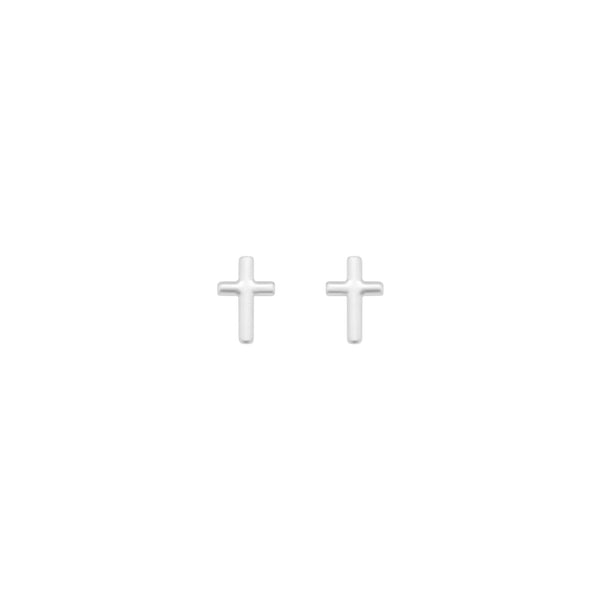 Silver Cross Earring Studs - Atlanta Jewelers Supply