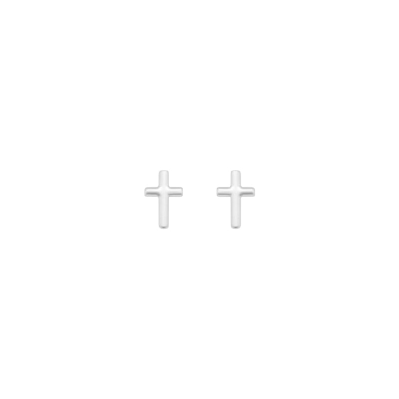 Silver Cross Earring Studs - Atlanta Jewelers Supply