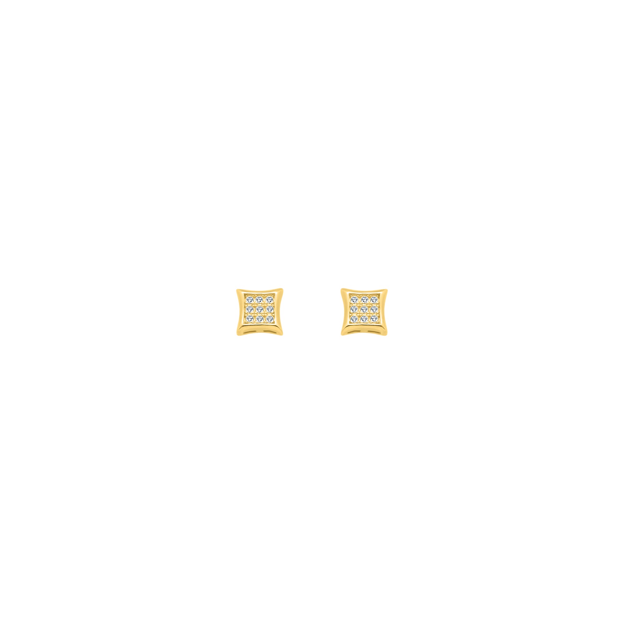 Gold 6 Stone Studs - Atlanta Jewelers Supply