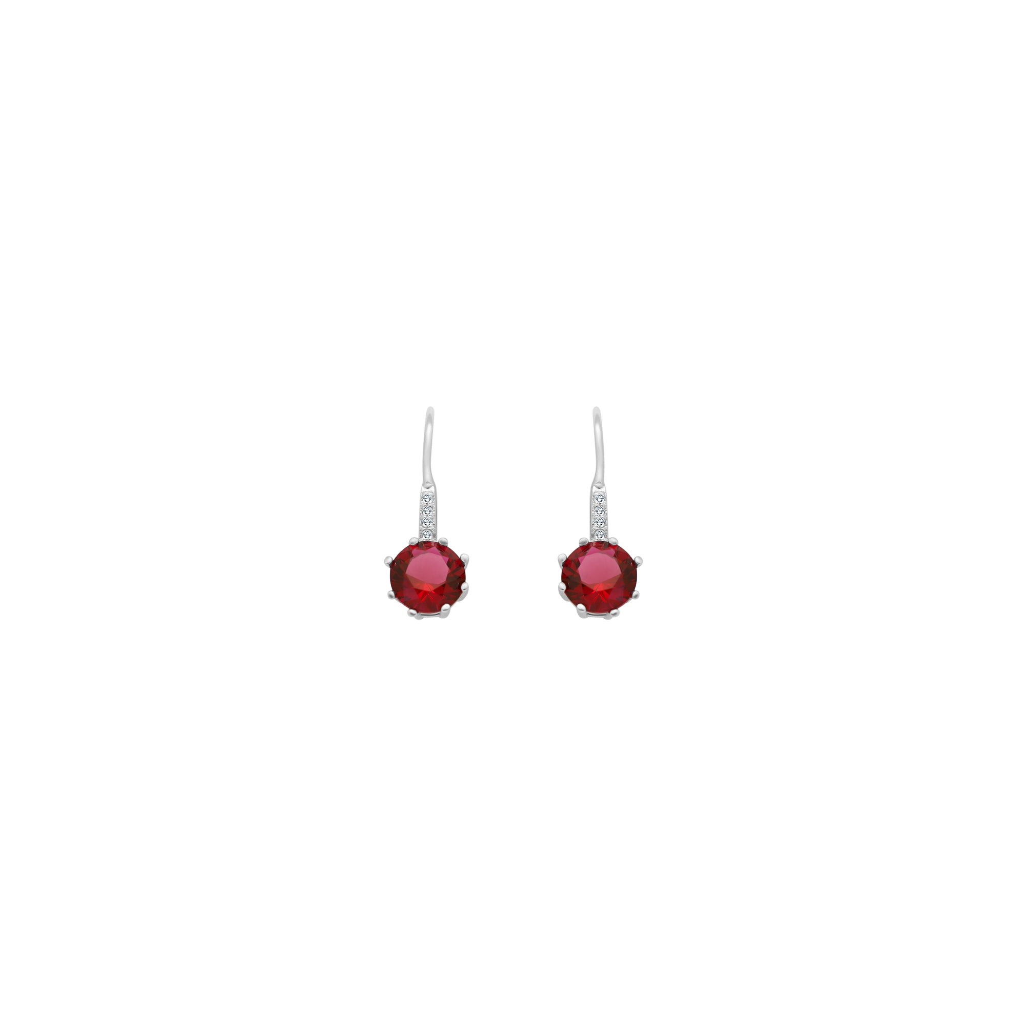 Ruby Stone Dangling Earrings - Atlanta Jewelers Supply