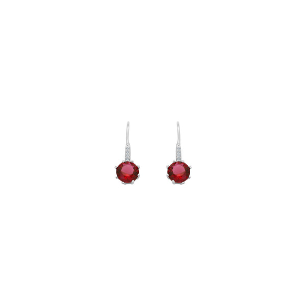 Ruby Stone Dangling Earrings - Atlanta Jewelers Supply
