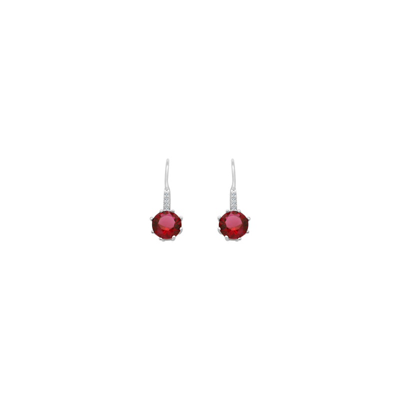 Ruby Stone Dangling Earrings - Atlanta Jewelers Supply