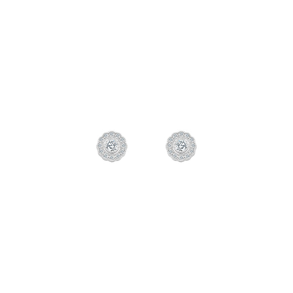 CZ Stone With Flower Halo - Atlanta Jewelers Supply