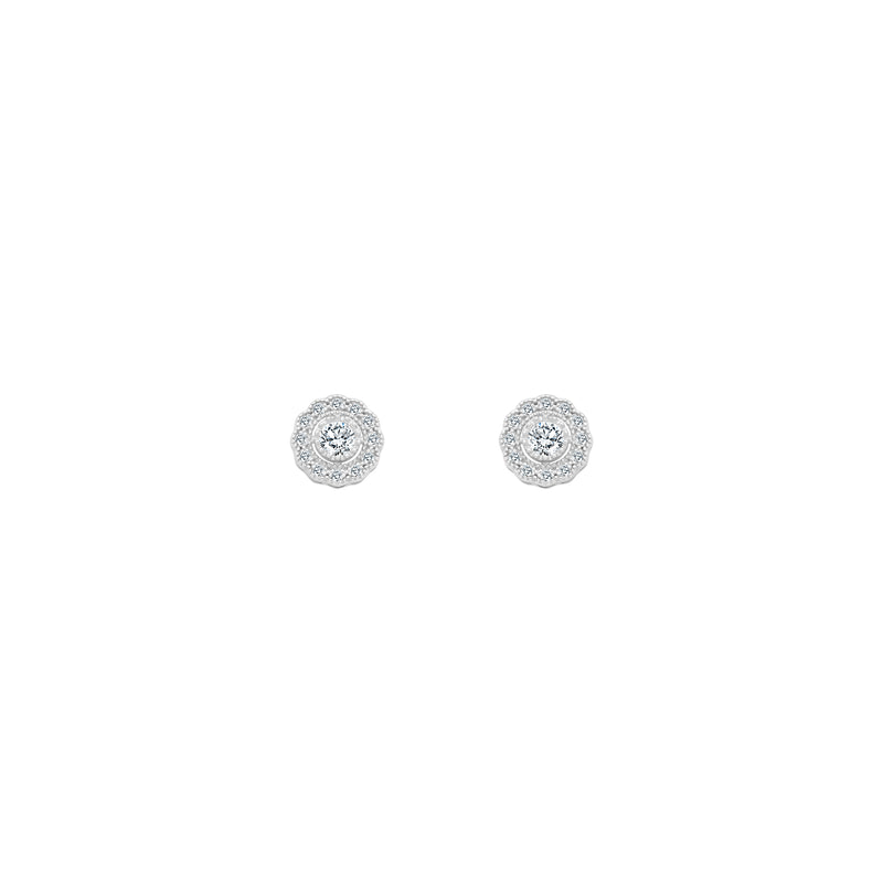 CZ Stone With Flower Halo - Atlanta Jewelers Supply