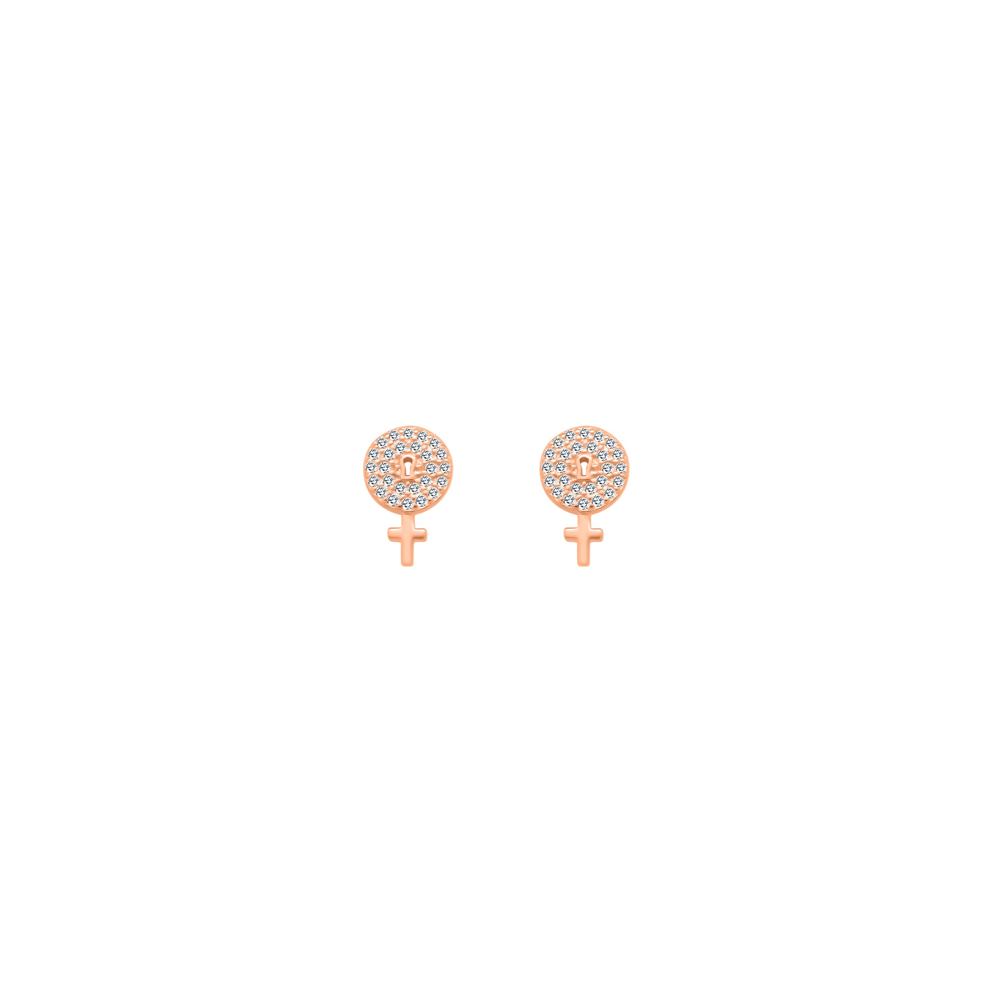 Lock & Key CZ Studs - Atlanta Jewelers Supply