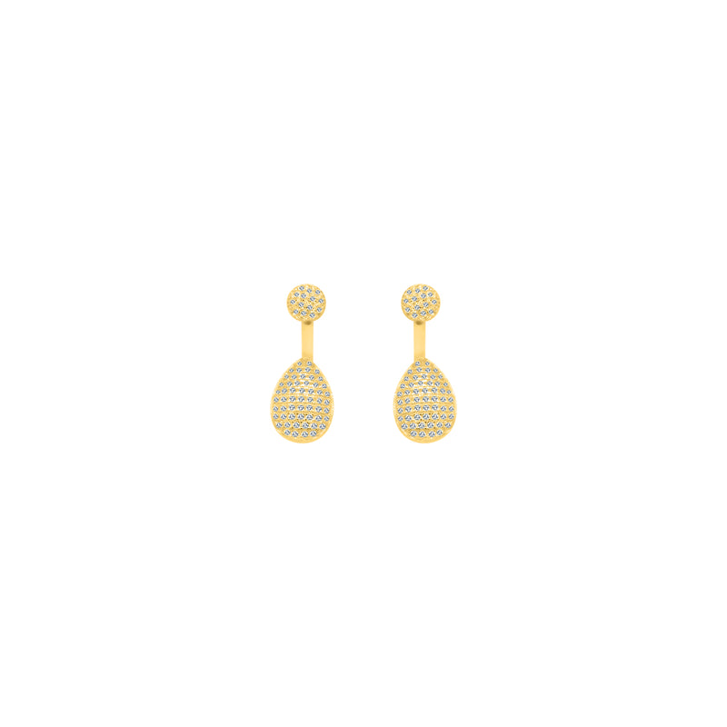 CZ Stud With Teardrop Dangling Back - Atlanta Jewelers Supply