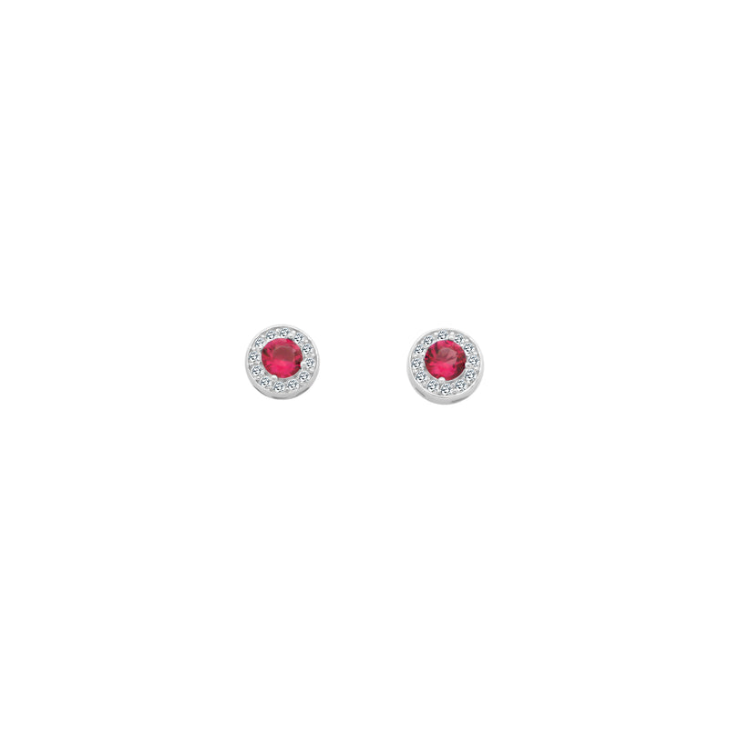 Small CZ Colored Stone With Halo - Atlanta Jewelers Supply