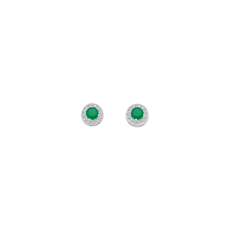Small CZ Colored Stone With Halo - Atlanta Jewelers Supply