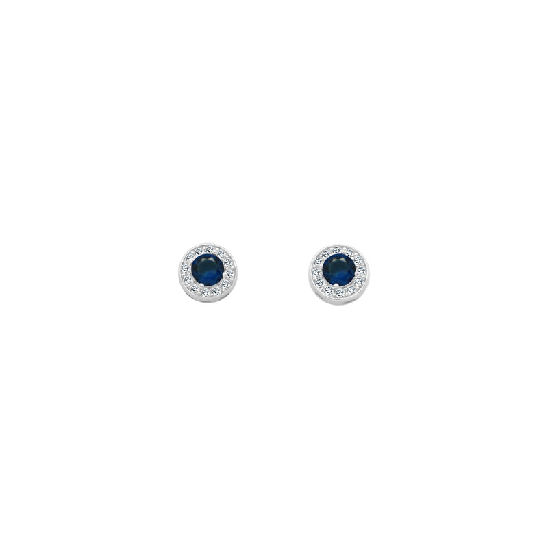 Small CZ Colored Stone With Halo - Atlanta Jewelers Supply