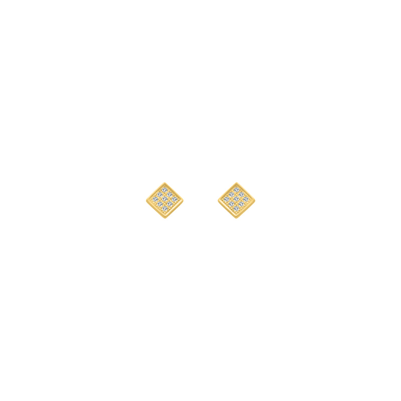 Small Square CZ Earrings - Atlanta Jewelers Supply